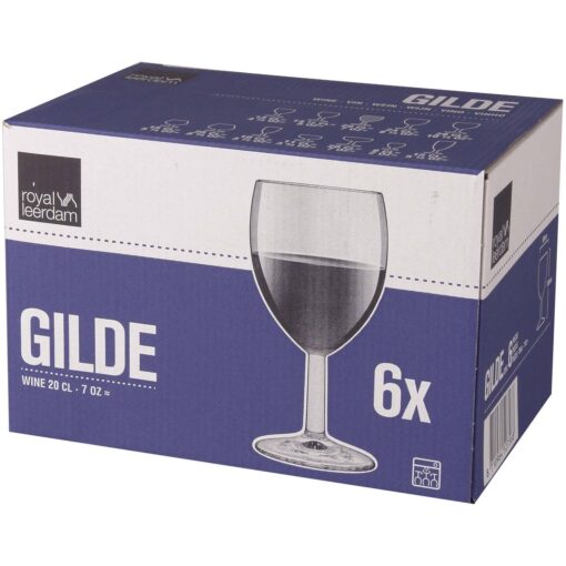 Royal Leerdam Gilde 20 cl Wijnglas Doos 6 stuks - Afbeelding 3
