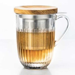 La Rochère Houten Deksel & Onderzetter voor Theeglas