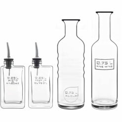 Luigi Bormioli Optima Flessen Set 4-delig