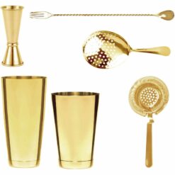 Bar Professional Cocktailset 6-delig 80 cl Goud