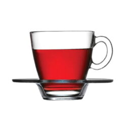 Pasabahce Aqua 21,5 cl Kop en Schotel Doos 6 Stuks