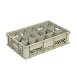 Qubb Glazenkrat 15-vaks 60x40x15 cm