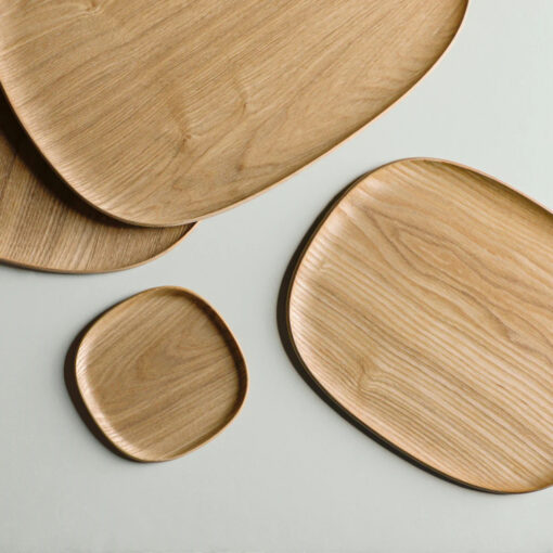 KINTO UNITEA 12,5 cm houten anti-slip Schotel - Afbeelding 4