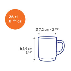 Duralex Versailles 26 cl Theeglas Amber Doos 6 Stuks